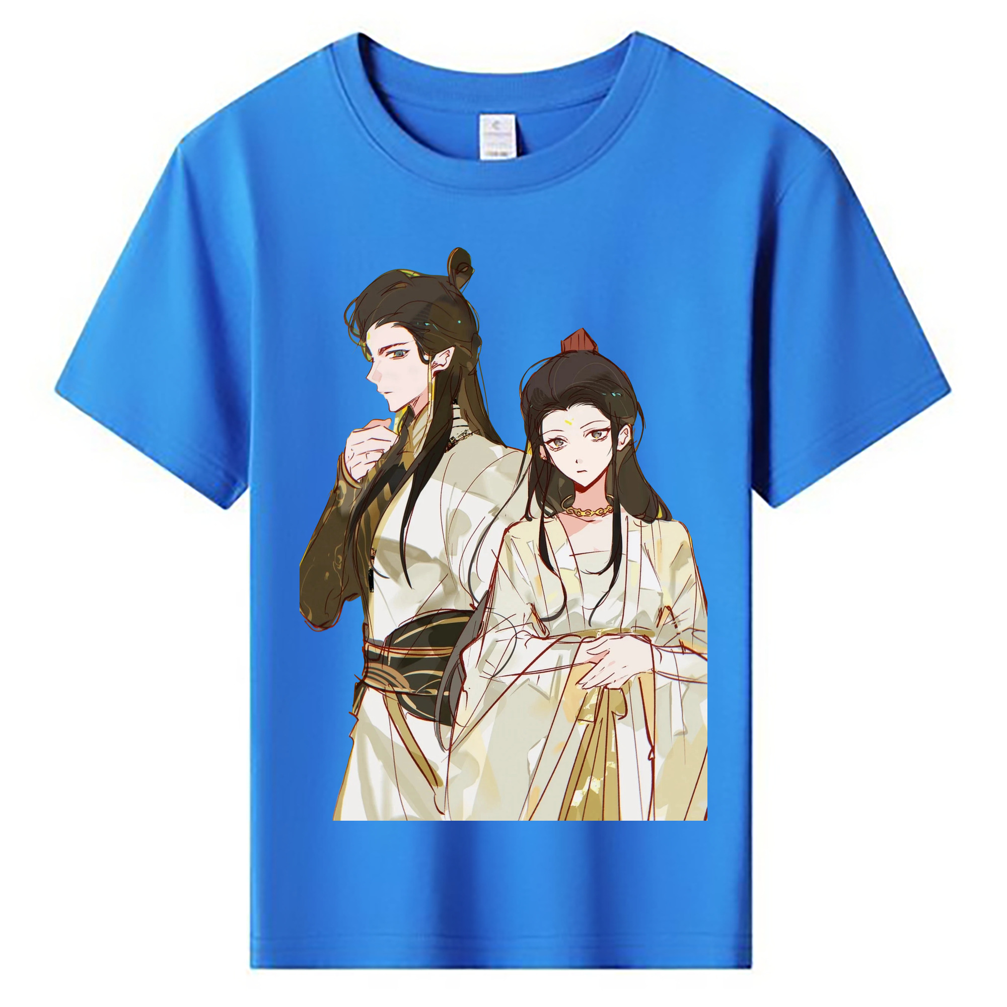 （画像用） Ne Zha 2 ナタ 魔童の大暴れ 綿100％キッズTシャツ（フロントプリント）